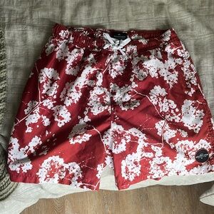 Men’s Quiksilver swim trunks. Worn once. Large